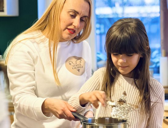 Meistarklase Sviesta karameles mājā