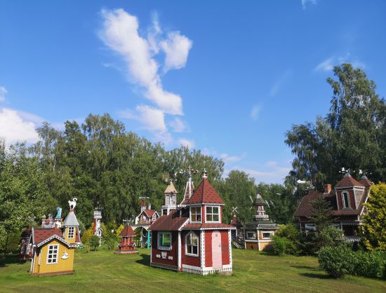 Wooden sculpture village 