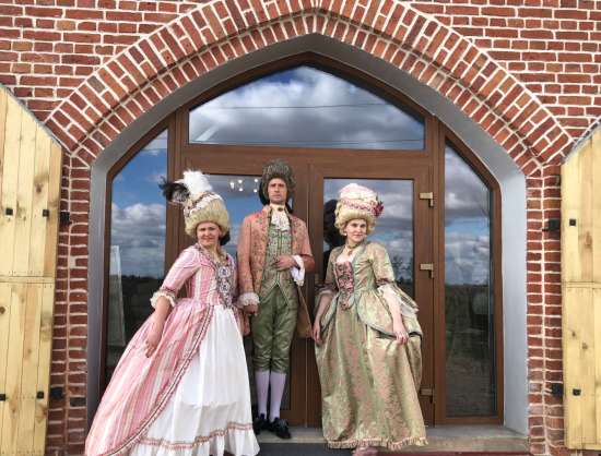 Historical costume exposition “Mazā muiža”