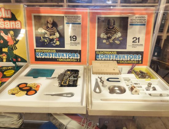 Konstruktors - eksponāts muzejā Ausekļu dzirnavas