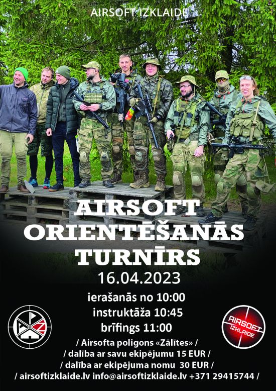 Atvērtā airsoft orientēšanās spēle