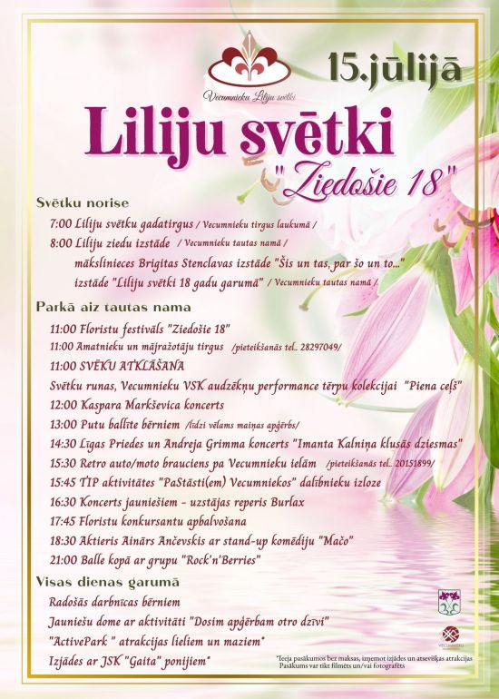 Liliju svētki Vecumniekos