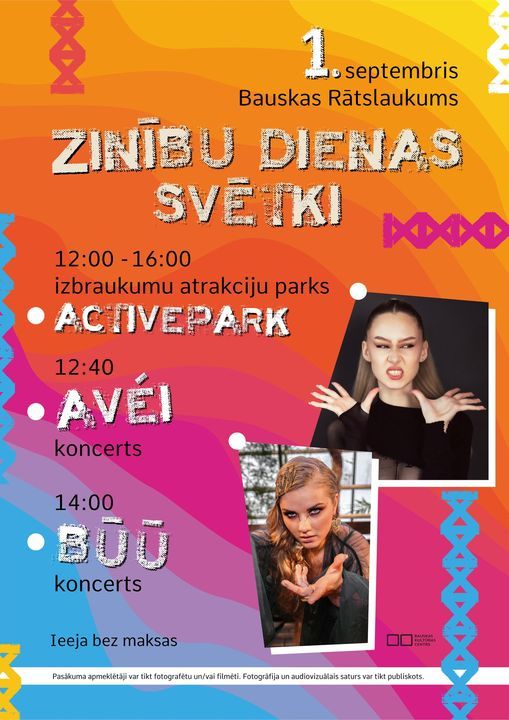 Zinību dienas svētki Bauskas Rātslaukumā