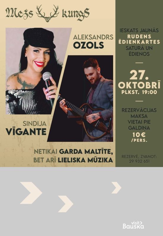 Muzikālais vakars restorānā Mežs kungs