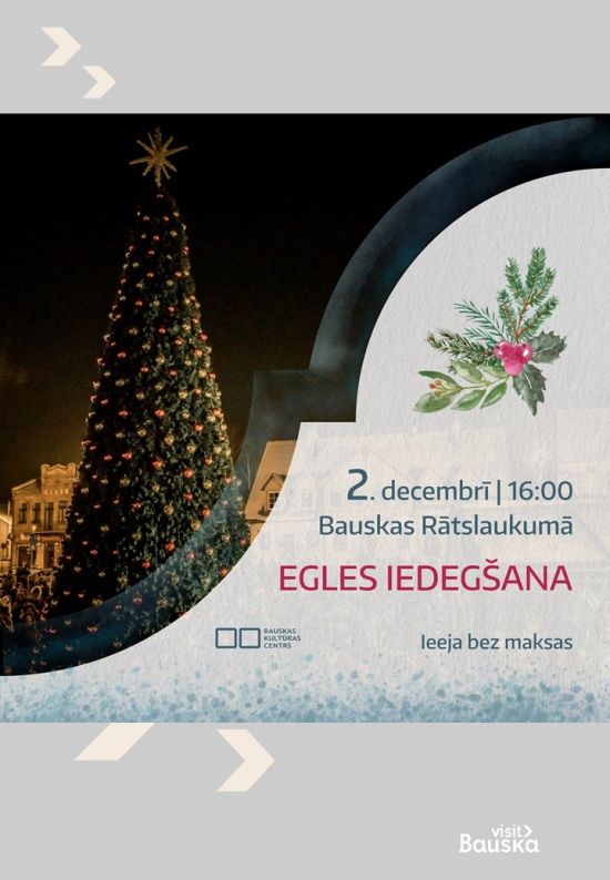 Egles iedegšana Bauskā