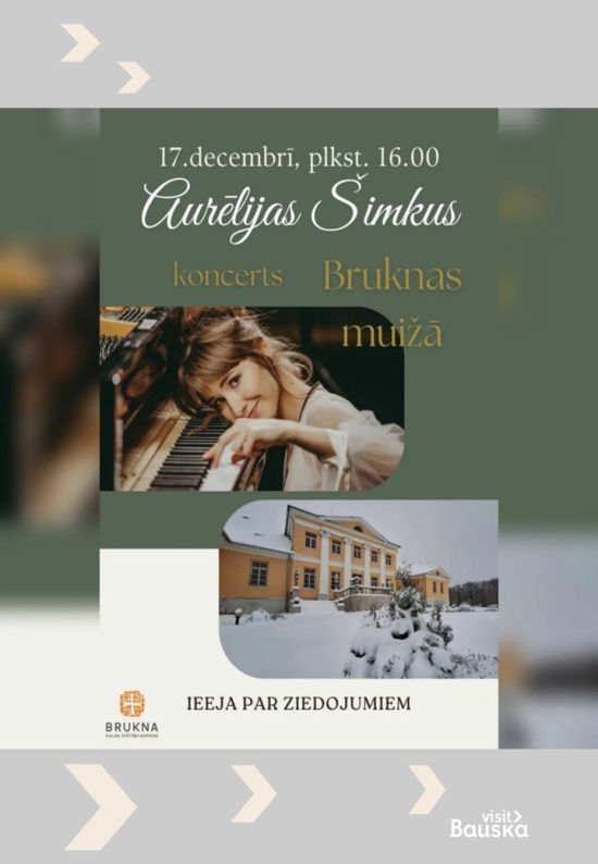 Aurēlijas Šimkus koncerts Bruknas muižā