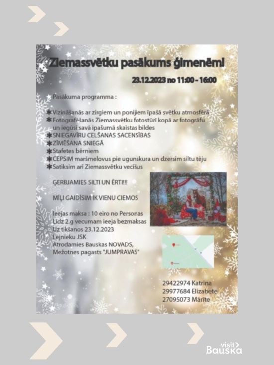 Ziemassvētku pasākums ģimenēm Jumpravā