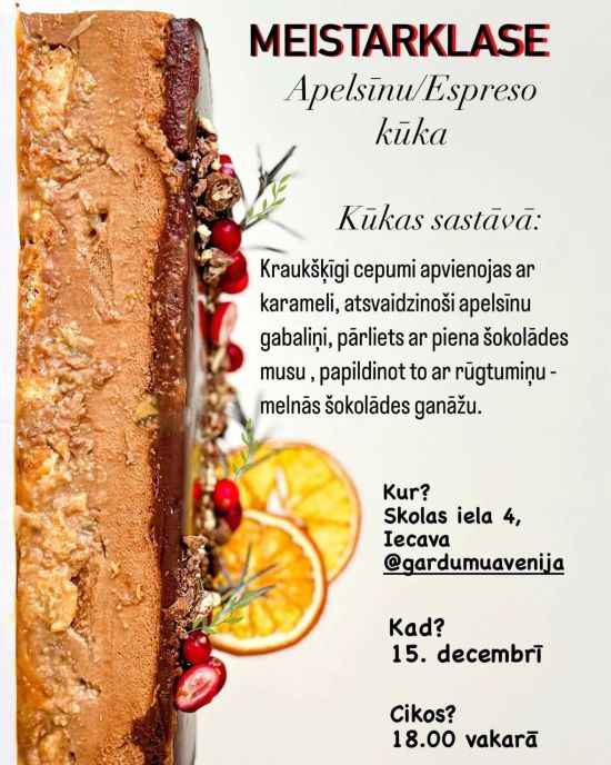 Gada noslēguma meistarklase Gardumu Avēnijā