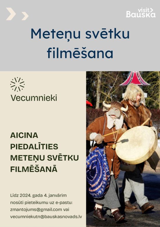 Meteņu svētku filmēšana