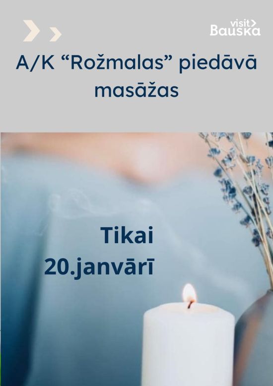 Relaksējoša masāža A/K Rožmalas