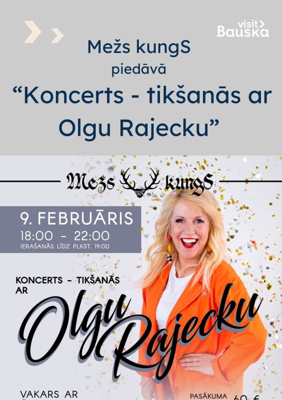 Koncerts - tikšanās ar  Olgu Rajecku