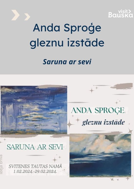 Andas Sproģes gleznu izstāde