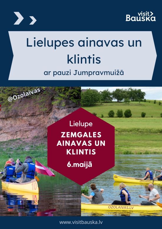 Lielupes ainavas un klintis