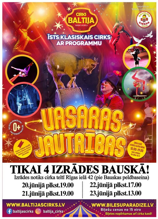 Cirks Baltija ar šovu 