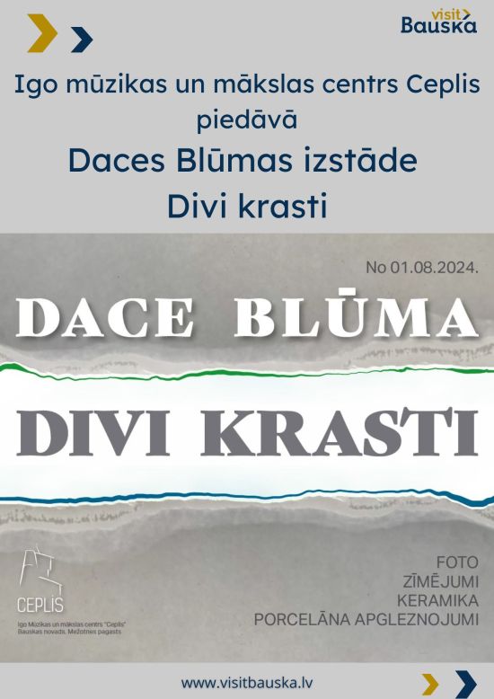 Daces Blūmas izstāde Divi krasti