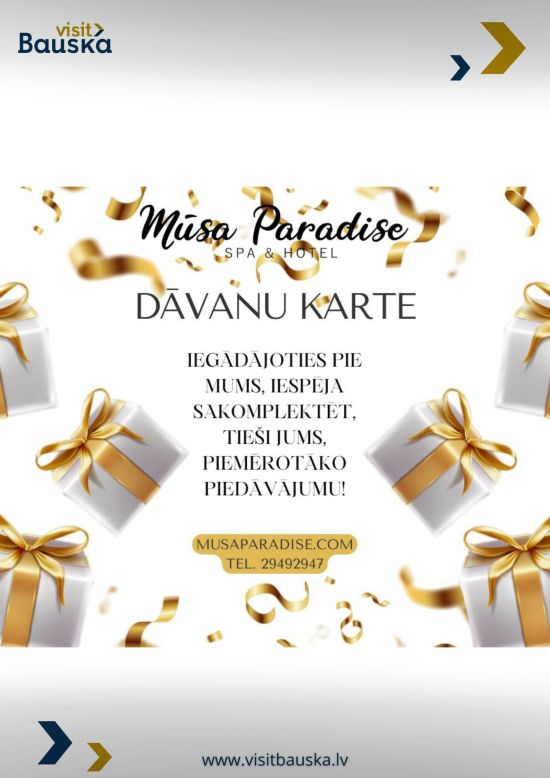 Mūsa paradise dāvanu karte