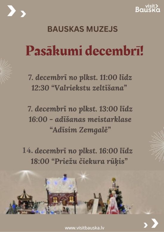 Radošās darbnīcas Bauskas muzejā