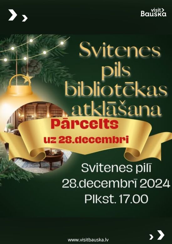 Svitenes pils bibliotēkas atklāšana