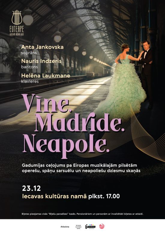 “VĪNE. MADRIDE. NEAPOLE” gadumijas muzikālais ceļojums Iecavā