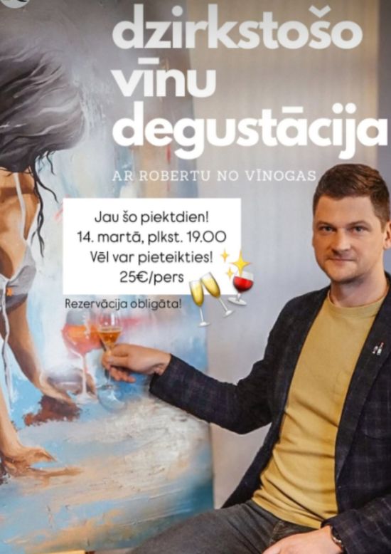 Dzirkstošo vīnu degustācija 