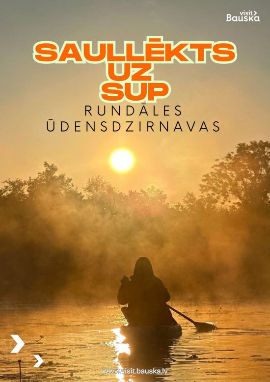 Saullēkts uz SUP - Rundāles ūdensdzirnavas