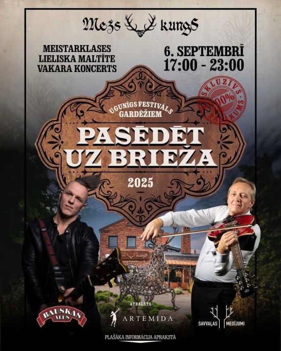 Gardēžu festivāls “Pasēdēt uz brieža 2025”
