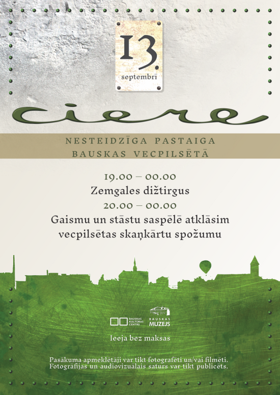 Nesteidzīga pastaiga Bauskas vecpilsētā CIERE