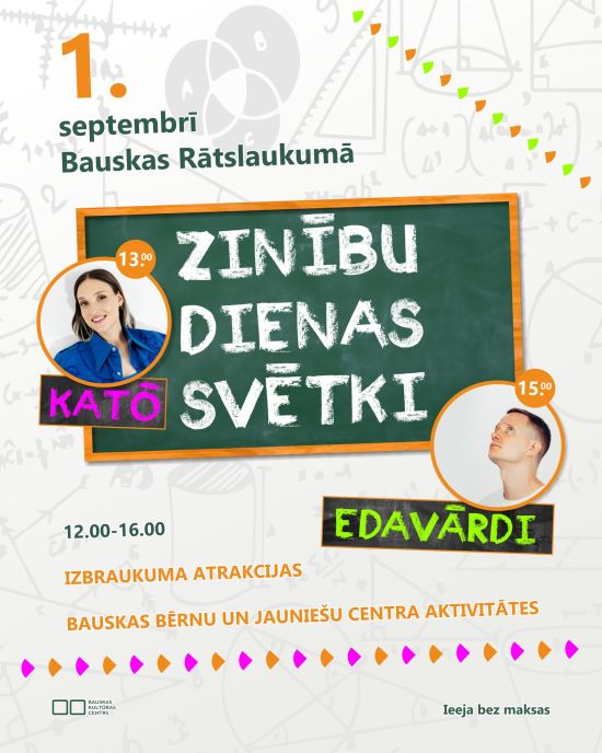 Zinību dienas svētki Bauskas rātslaukumā