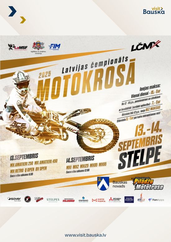 Latvijas čempionāts motokrosā Stelpē
