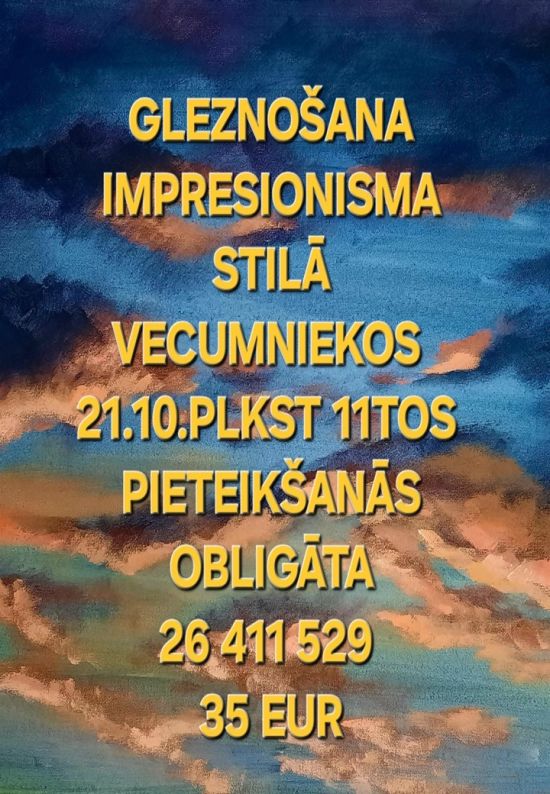 Gleznošanas meistarklase Vecumniekos