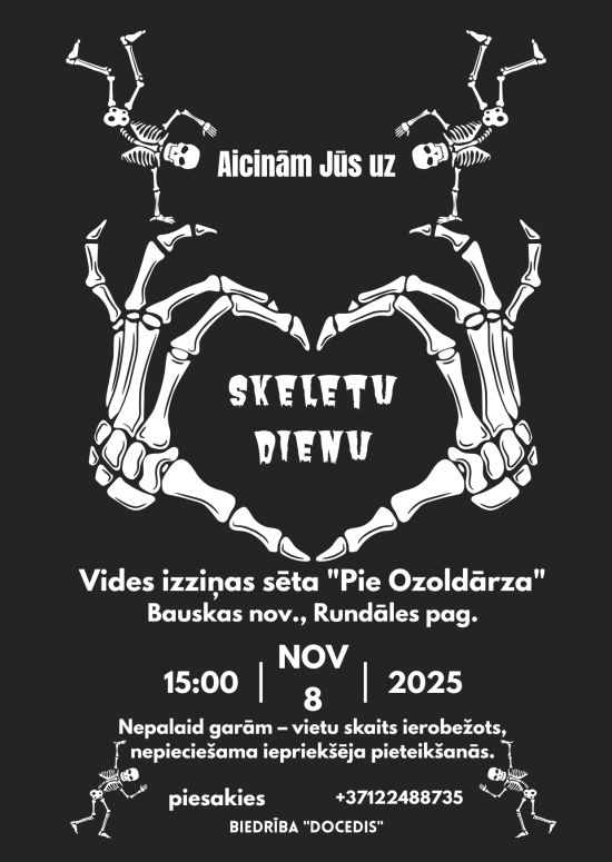 Skeletu diena vides izziņas sētā 