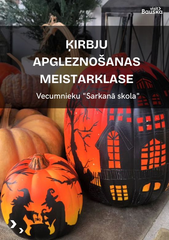 Ķirbju apgleznošanas meistarklase Vecumniekos