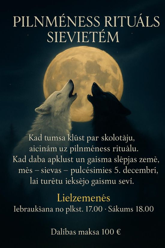 Pilnmēness rituāls sievietēm | Lielzemenes