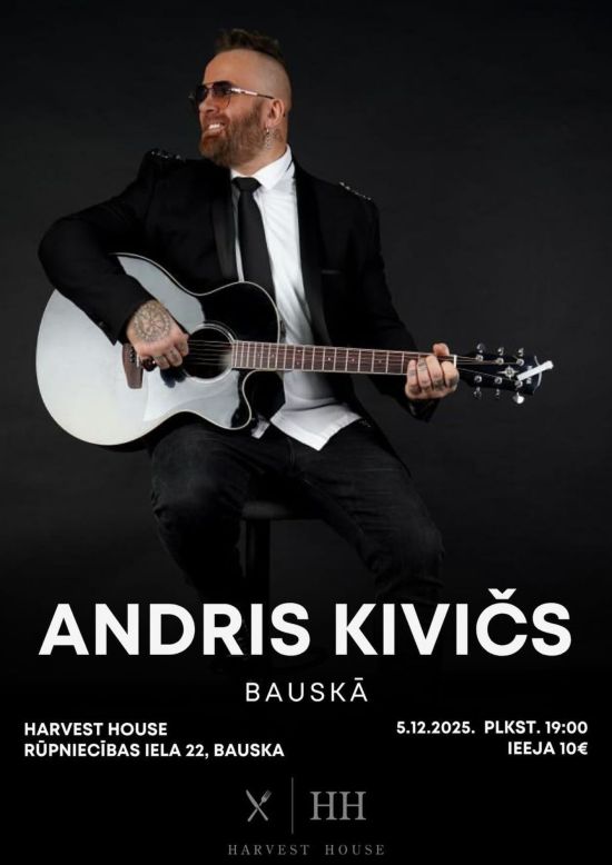 Muzikāls vakars ar Andri Kiviču | Harvest House