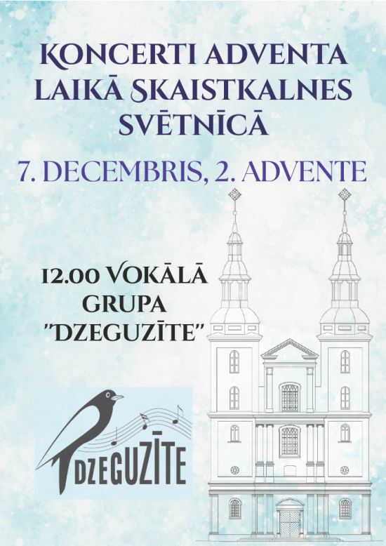 Koncerti adventa laikā: vokālā grupa 