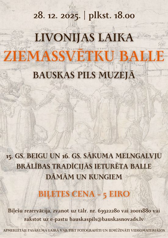 Livonijas laika Ziemassvētku balle Bauskas pilī