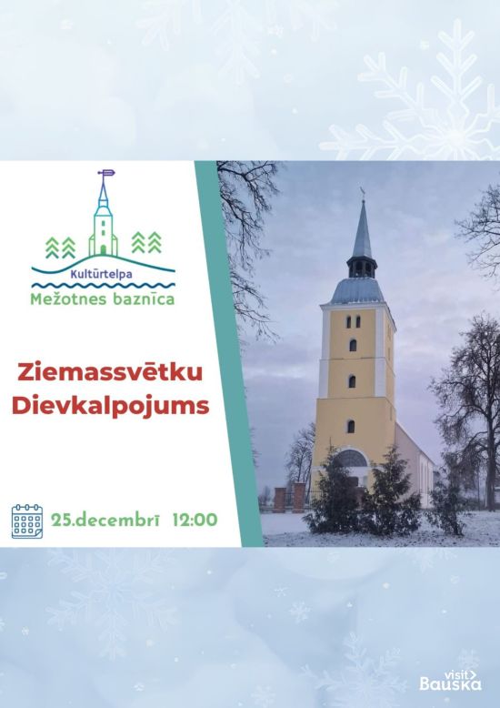 Ziemassvētku Dievkalpojums kultūrtelpā “Mežotnes baznīca”