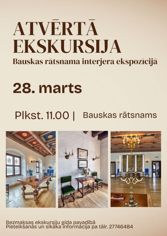 Atvērtā ekskursija Bauskas Rātsnamā