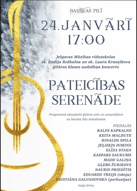 Concert “Gratitude Serenade” at Bauska Castle