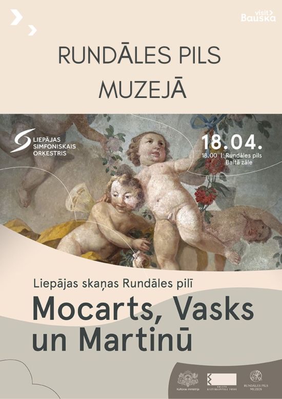 Liepajos garsai Rundalės rūmuose. Mocartas, Vasks ir Martinů