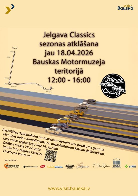 Jelgava Classics sezonas atklāšana Bauskas Motormuzejā