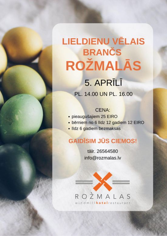 Velykų vėlyvieji priešpiečiai „Rožmalas“