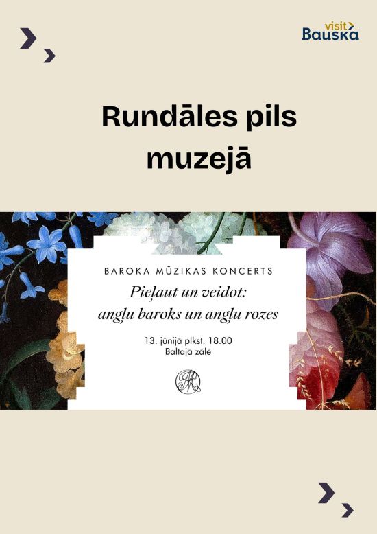 Baroka mūzikas koncerts Rundāles pilī