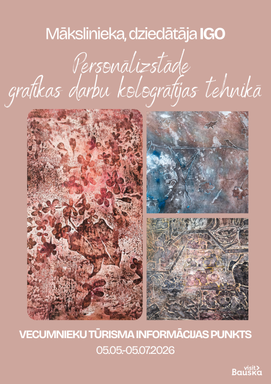 Igo personālizstāde Vecumnieku tūrisma informācijas punktā
