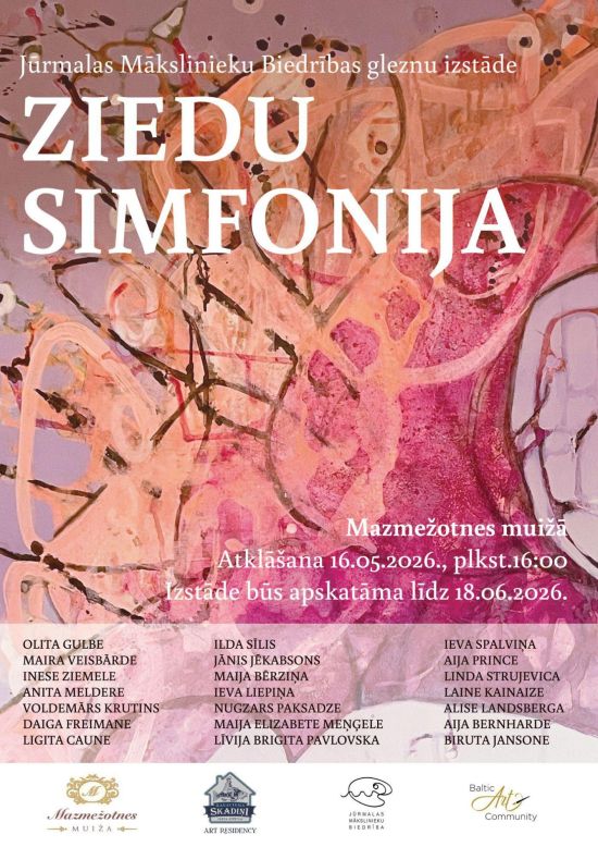 Painting Exhibition “Symphony of Flowers” at Mazmežotne Manor