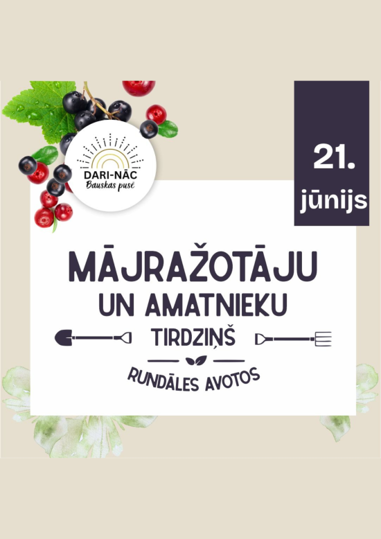 Naminių gaminių ir rankdarbių turgus Rundalės Avoti