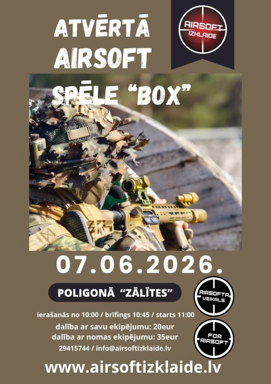 Atviras varžybos „Zālītes“ airsofto poligone