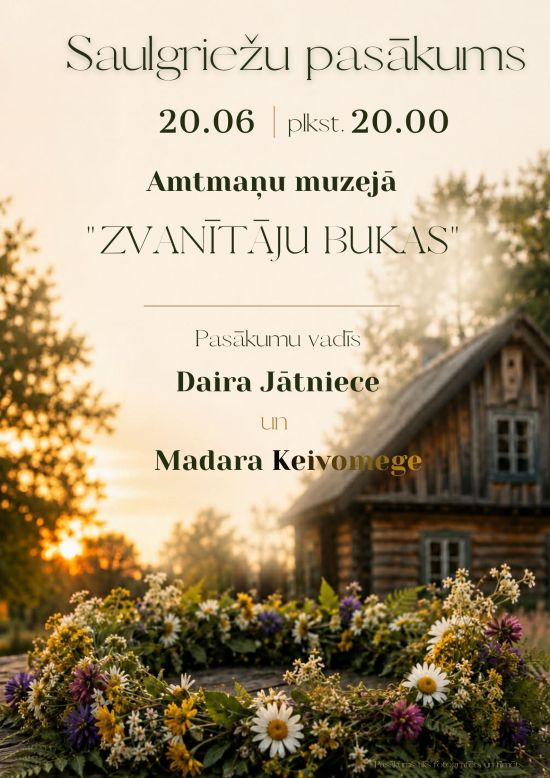 Saulgriežu pasākums Amtmaņu muzejā 