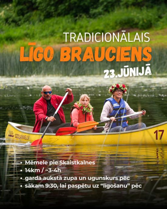 Tradicionālais Līgo dienas laivu brauciens