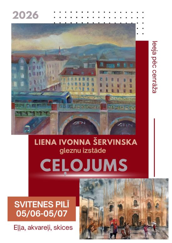 Lienas Ivonnas Šervinskas gleznu izstāde Svitenes pilī